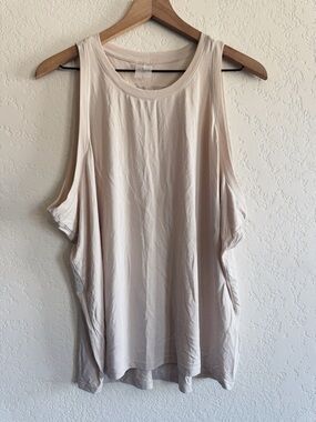 Calia | cream athletic tank top | L